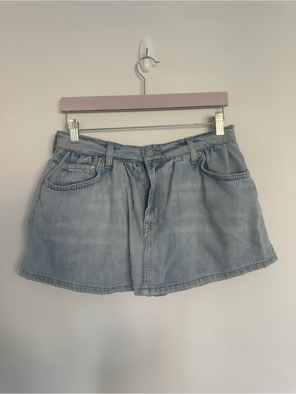 Free People We The Free Pleated Denim Skort Size 27